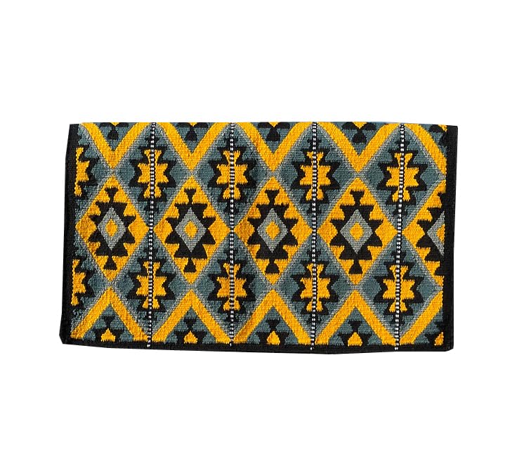 Western Show Schabracke/Decke für Pferde – handgefertigte Woll-Satteldecke mit neuseeländischem Design, normale Größe 86,4 cm L x 96,5 cm B x 2,5 cm dick, langlebig und bequem für Reiten A548