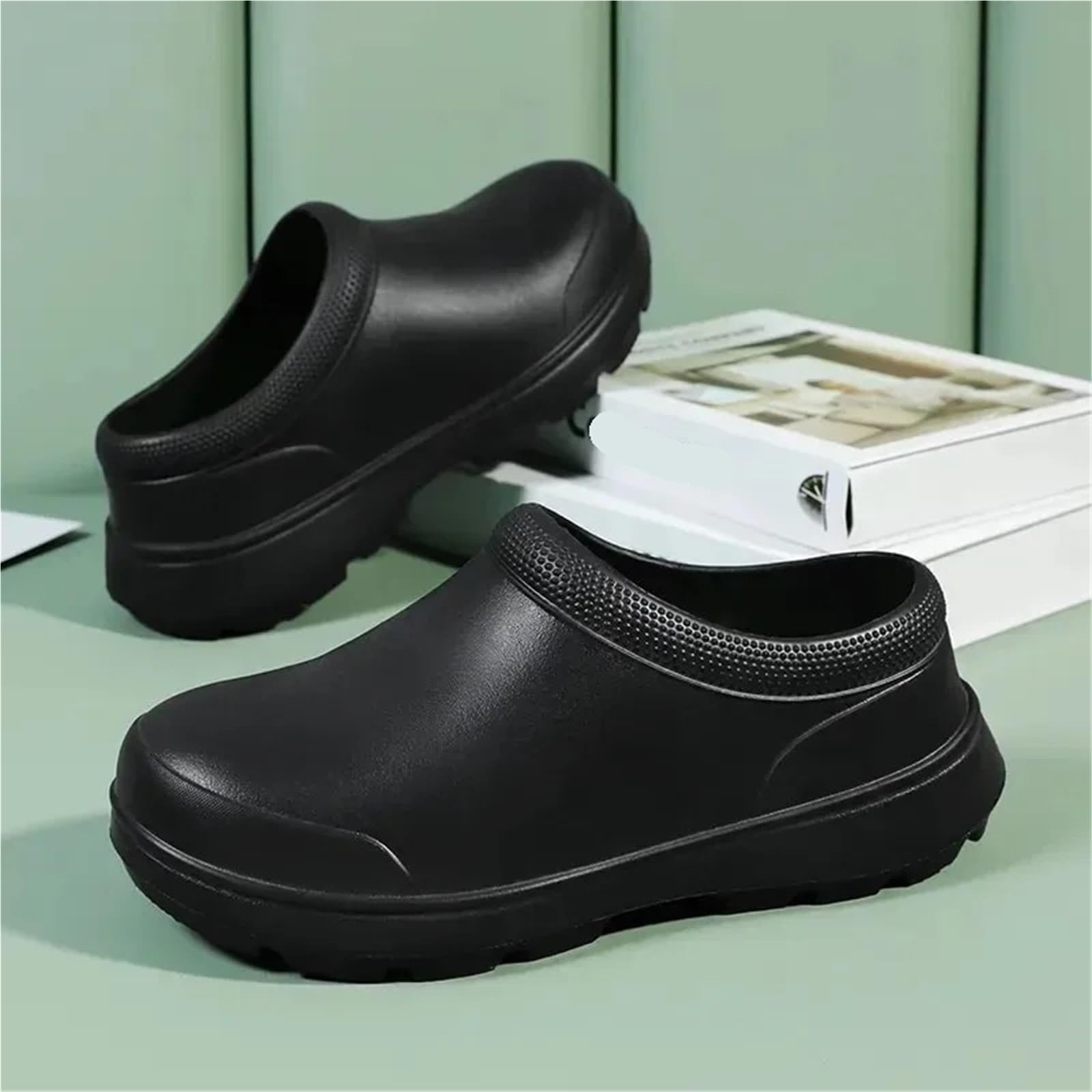 Scarpe da Chef Antiscivolo Scarpe da Cuoco Eva Uomo e Donna Uomo | Acqua esterna confortevole a prova di olio for infermiera impermeabile antiscivolo