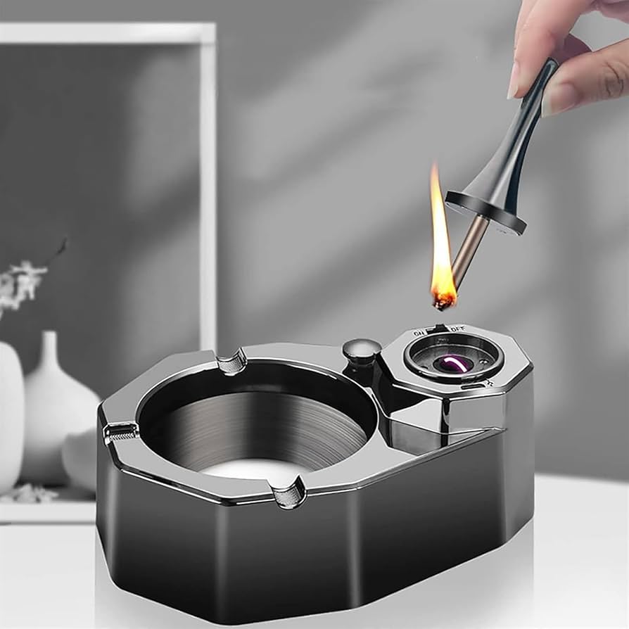 Amazon.com: Cigarette Match Lighter with Ashtray, Multifunctional