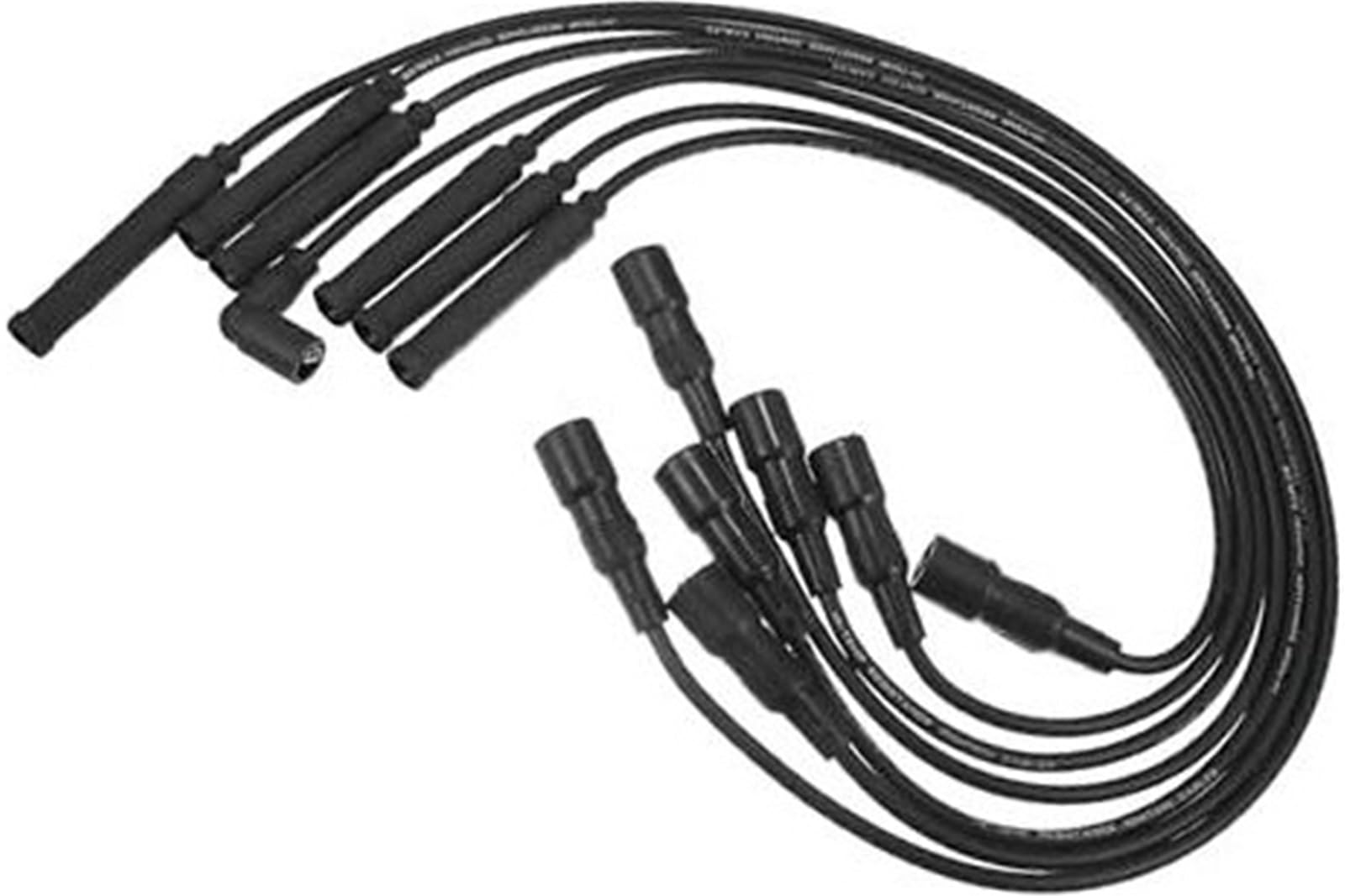 Przewody cewek zapłonowych do świec zapłonowych, kabel 7 mm, do BMW, 325es 1986-1987 528e 1982-1987 2.7L nr 12121705714 Opakowanie 7 szt. Przewód zapłonowy silnika samochodu