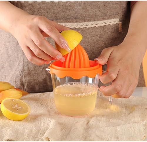 Escariador manual naranja de la rotación del exprimidor del limón anaranjado de los exprimidores de la mano con el colador y el envase