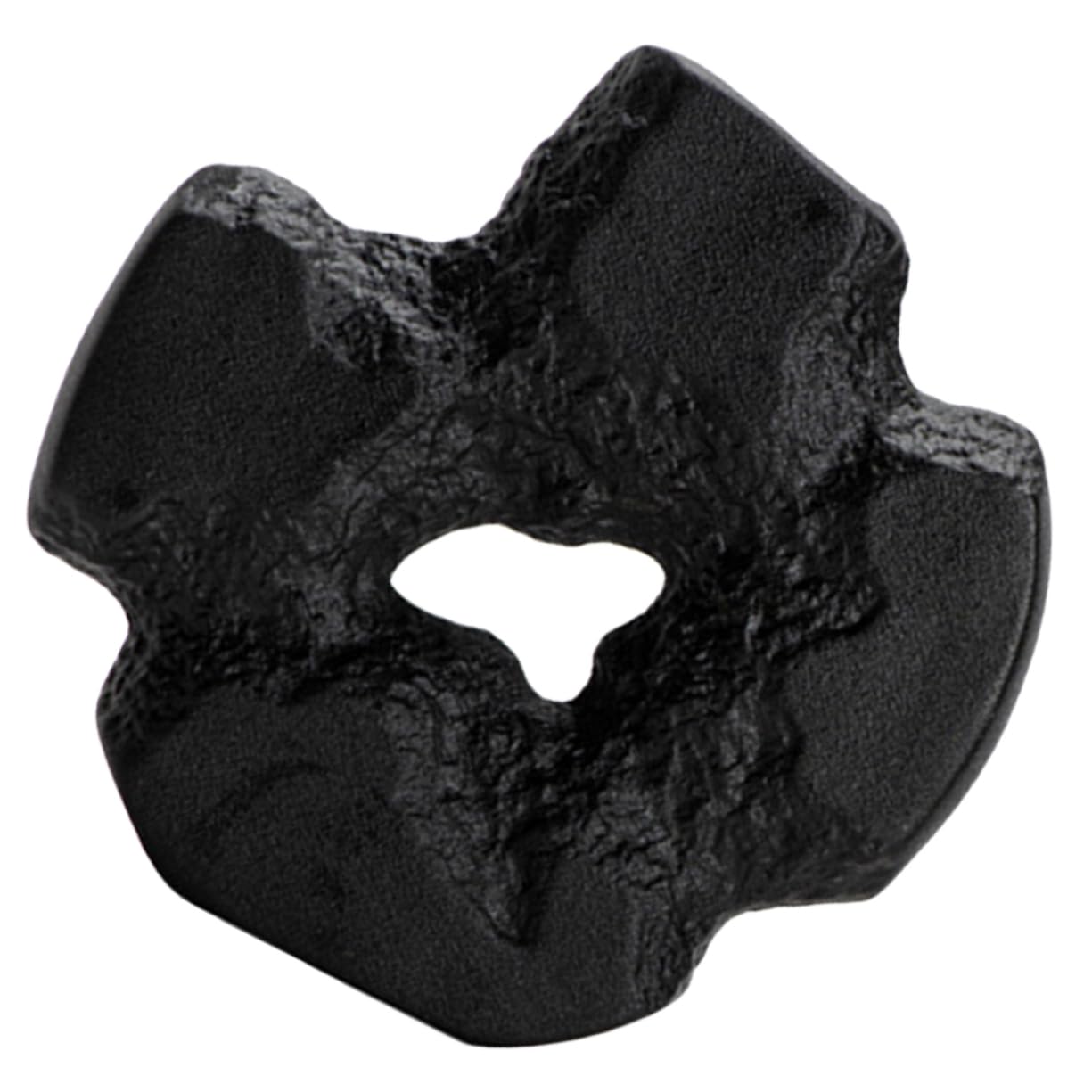 Jarrón de Cerámica Negro de Forma Irregular, Estilo Minimalista | Decorativo, Estructura Estable, para Boda y Oficina, Florero Artístico de Mesa