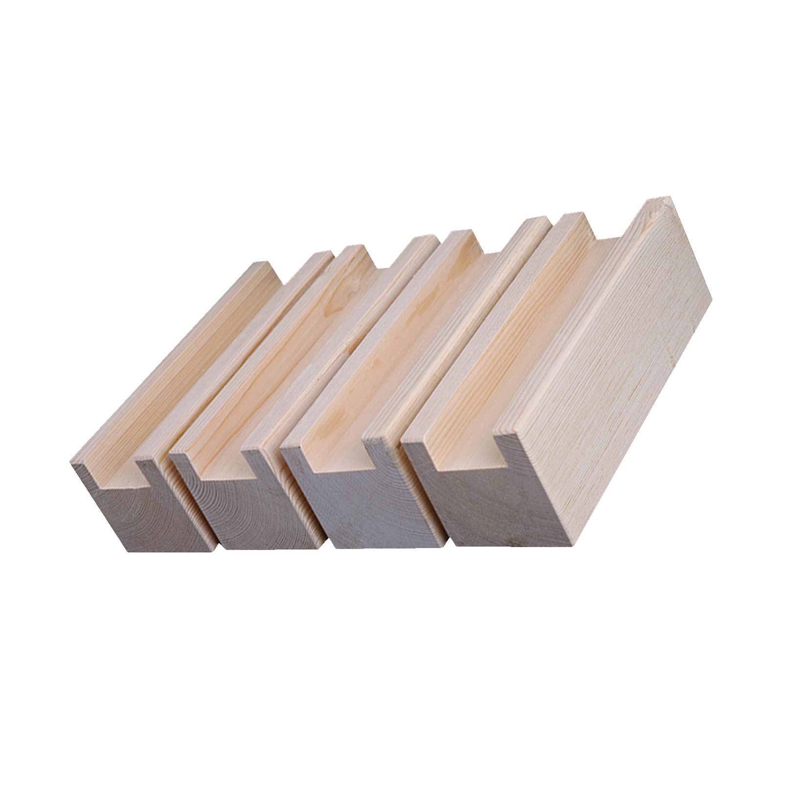 WYQXTY Heavy Duty Wooden Furniture Riser, Furniture Risers Pine Wood Color 5cm Lift Multiple Sizes 4 pcs(5cm,5cm)