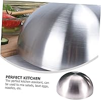 Vista 3 de 1pc And Basin Large Metal Bowl Clear Glass Bowls Microwave Noodle Bowl Metal Mixing Bowls Kitchen Metal Bowls Soup Bowls Multifunctional Pot Round