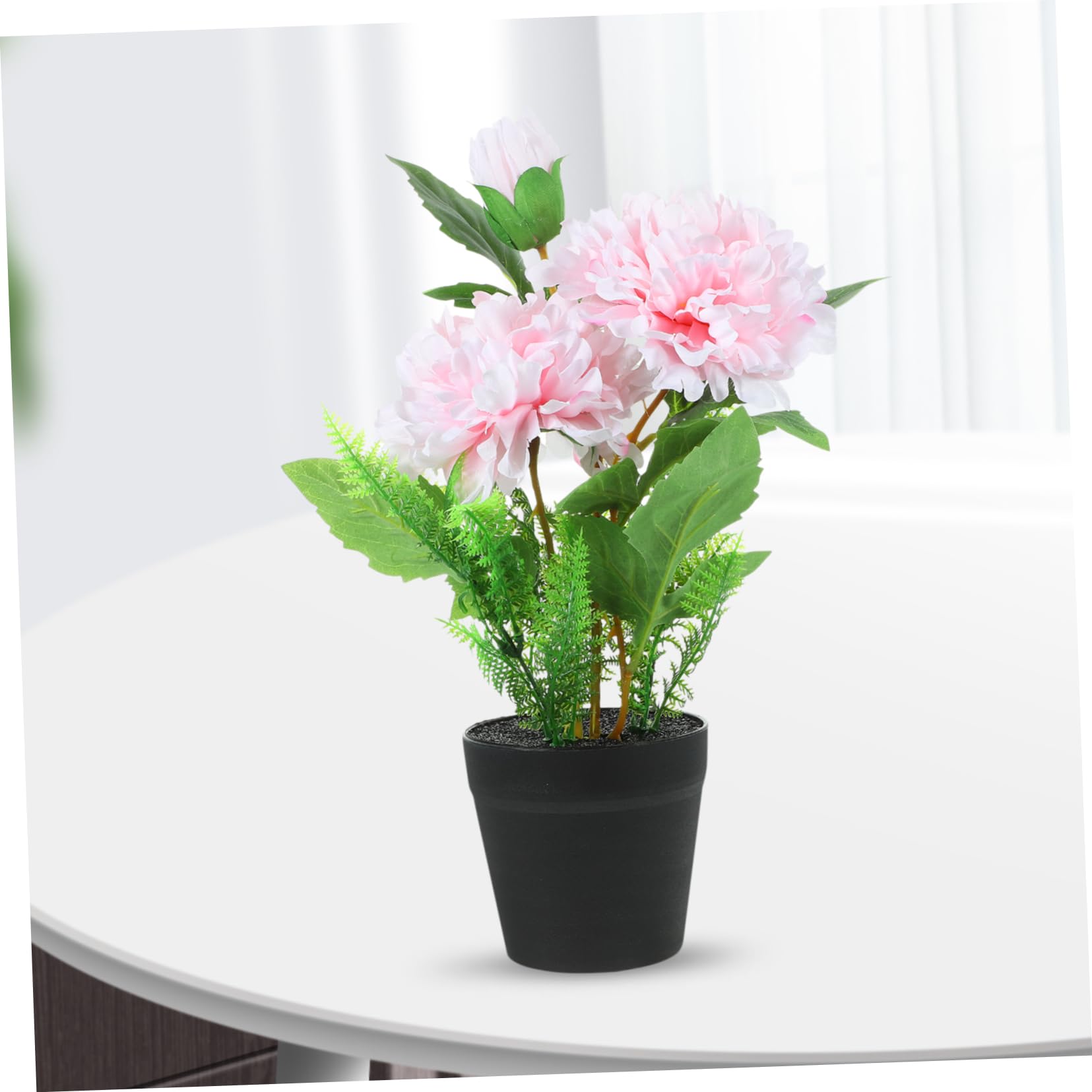 GARVALON Knstliche Pfingstrose im Topf Naturgetreue Kunstblume Seidenstoff  Knstliche Topfpflanze als Dekoration fr Wohnzimmer oder Kche :  Amazon.de: Sonstiges
