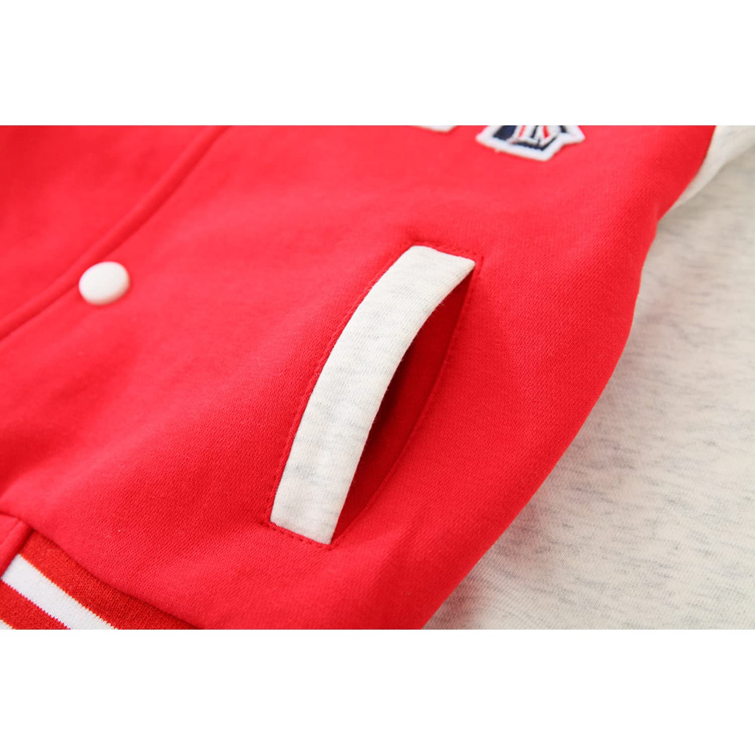 Veste pour bébé garçon - Veste de survêtement à manches longues - Printemps - Automne - Baseball - Veste demi-saison