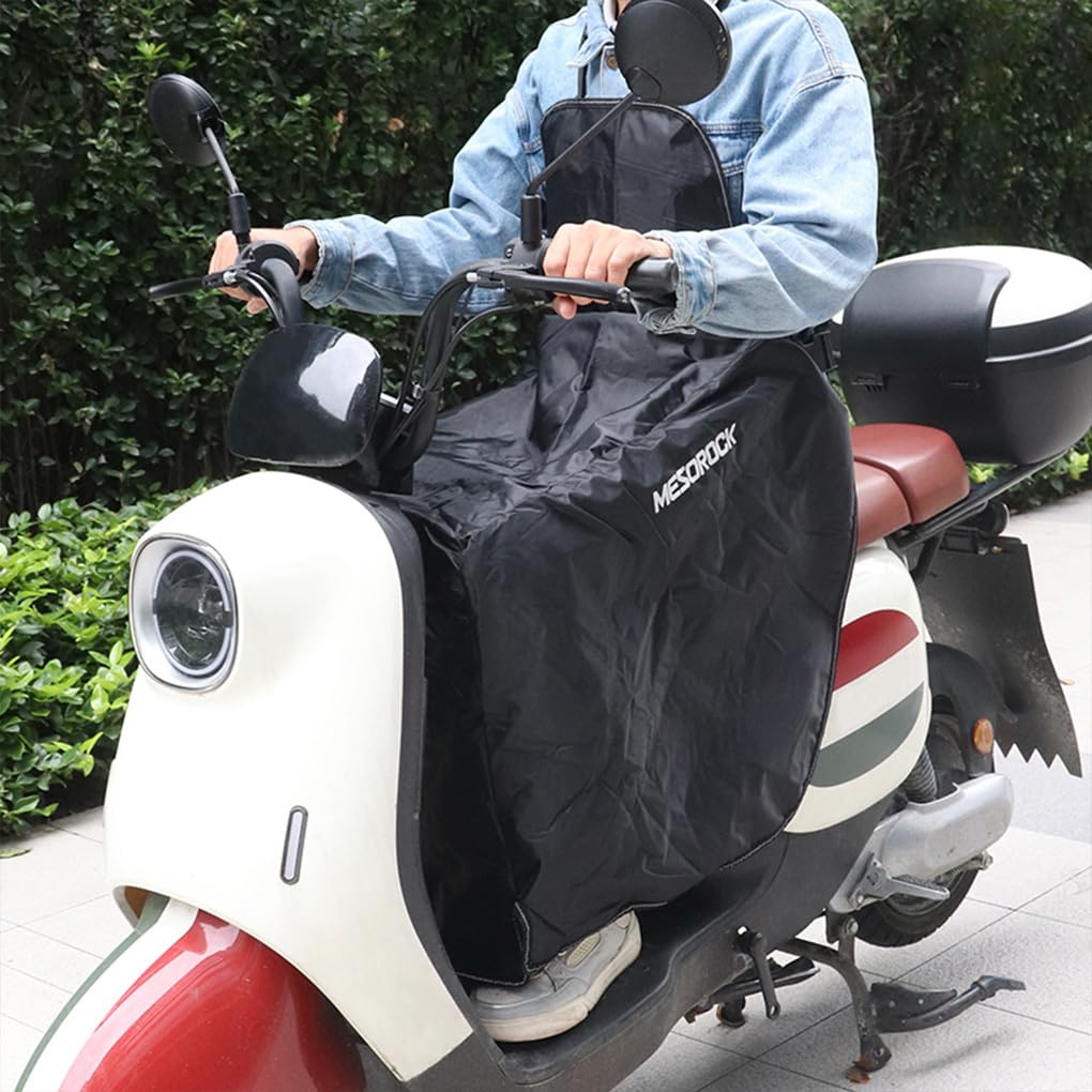 Coprigambe per moto, accessorio facile da usare e altamente consigliato per proteggere le gambe dal freddo, per coprigambe per moto e scooter, Corto