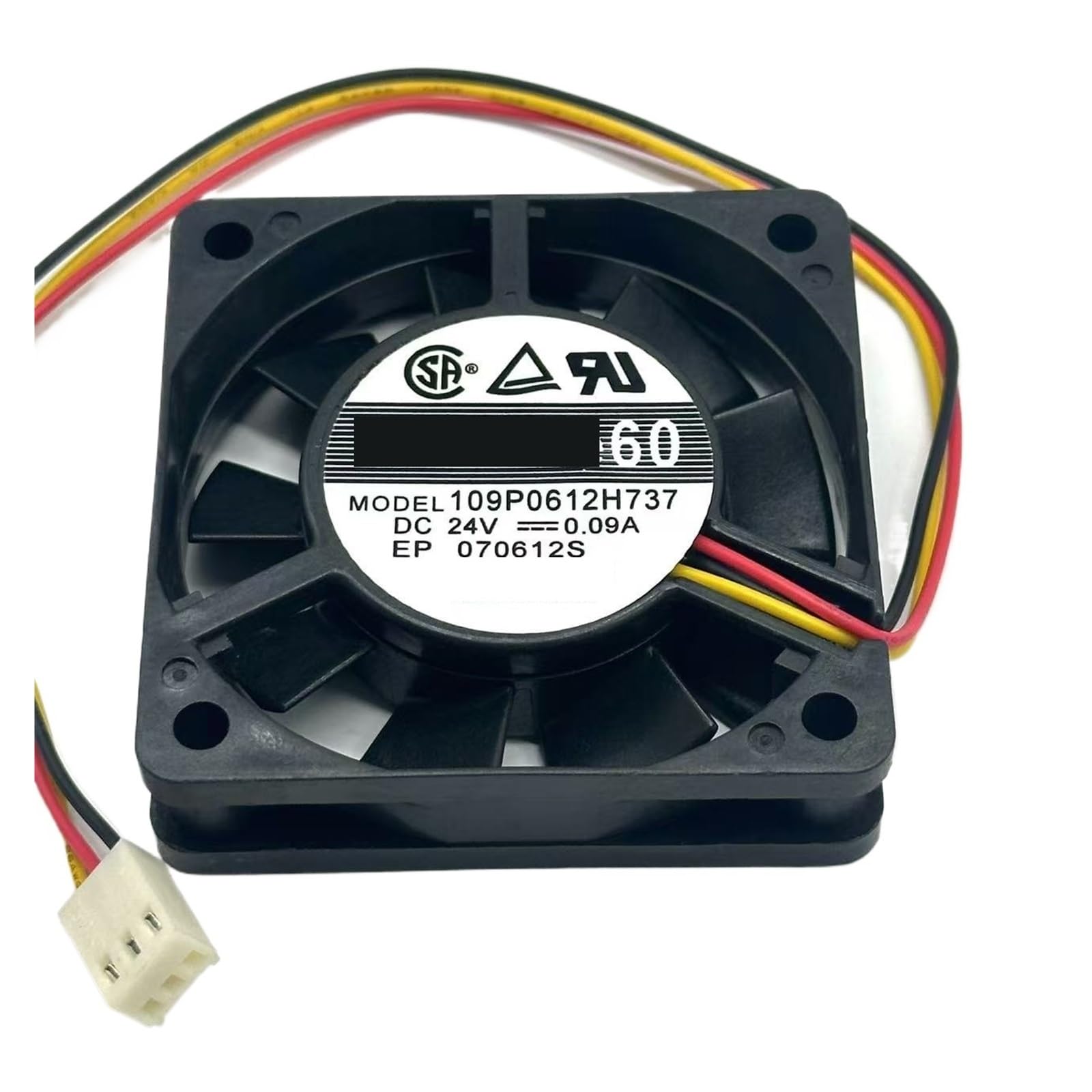 UITGVDQAT 109P0612H737 DC 12V 0.09A 60x60x15mm 3-Wire Server Cooling Fan