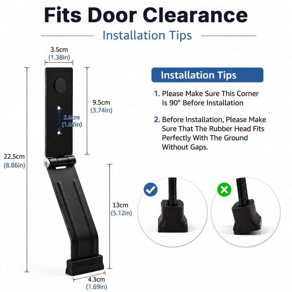 HASTHIP Metal Kickdown Door Stopper - FREE SHIPPING -2