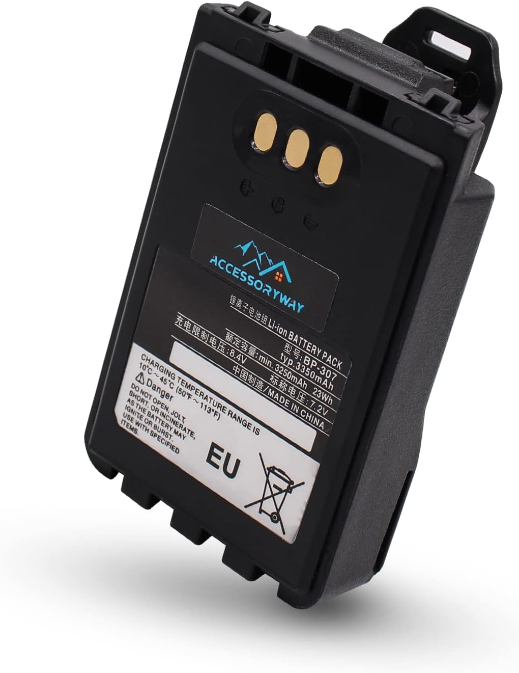 Replace BP-307 7.2V 3350mAh Li-Ion Battery for Icom ID-52A IC-705 IP-503H IP-100H IP-501H ID-52E Two Way radios Replacement Battery BP-272 Battery