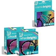 Brightz WheelBrightz & CosmicBrightz LED Bike Lights Bundle, Pastel