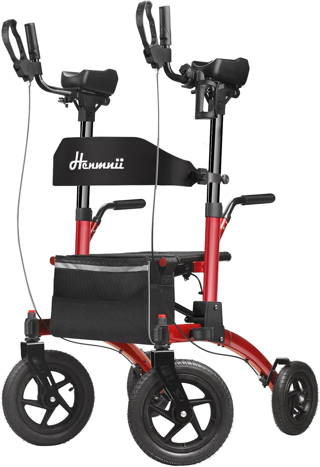 Henmnii Heavy duty Rollator Walkers for Seniors, All