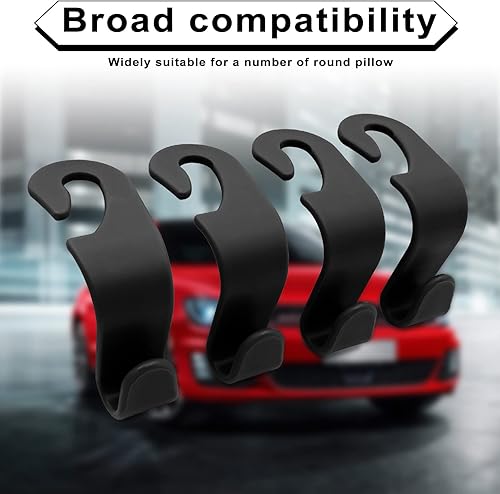 Miniatura 7 de 4 ganchos para reposacabezas de asiento de automóvil ganchos para asiento de automóvil organizador de almacenamiento para accesorios interiores