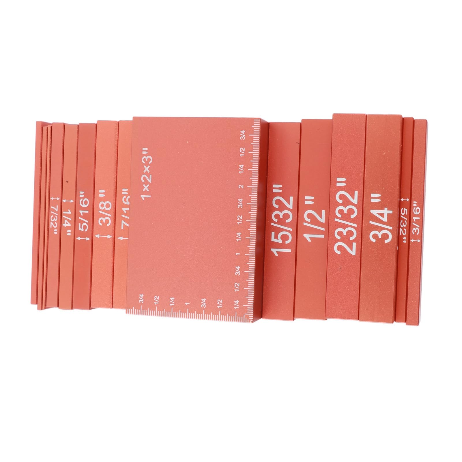 Wysokościomierz Zestaw Płytek 15 Szt. Stop Aluminium (ORANGE)