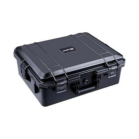 Lykus HC-4620 Waterproof Hard Case with Foam, Interior Size 18.1x14.2x7.1 inch, Suitable for camera,projector,laptop,electronic equipment and more, Int. Size: 18.1x14.2x7.1 inch, Int. Size: