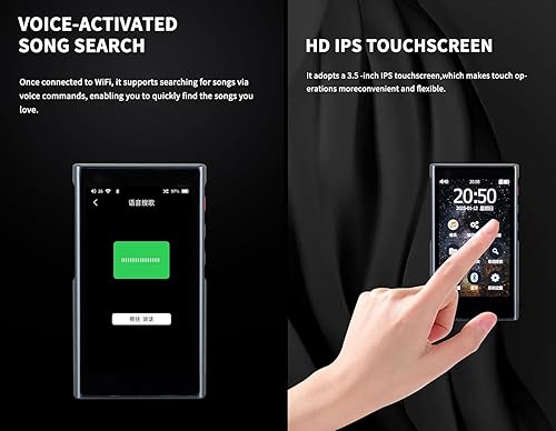 Miniatura 8 de xDuoo X5 Reproductor de MP3 HiFi Reproductor de música portátil con Bluetooth 4.2, reproductor DSD256 sin pérdidas, reproductor de audio digital