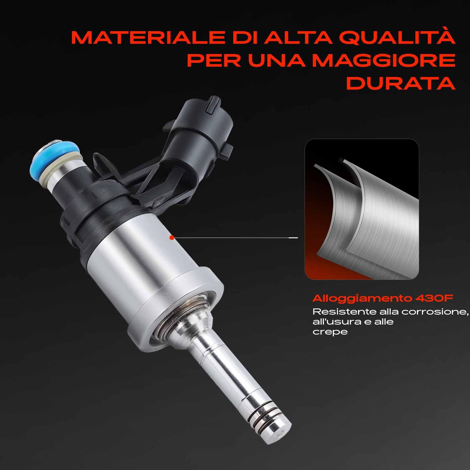Frankberg 4x Iniettore Valvola di Iniezione Compatibile con Brava 182 1.2L 2000-2001 Palio 178 1.2L 2000-2011 Punto 188 1.2L 1999-2006 Replace# 0280155816