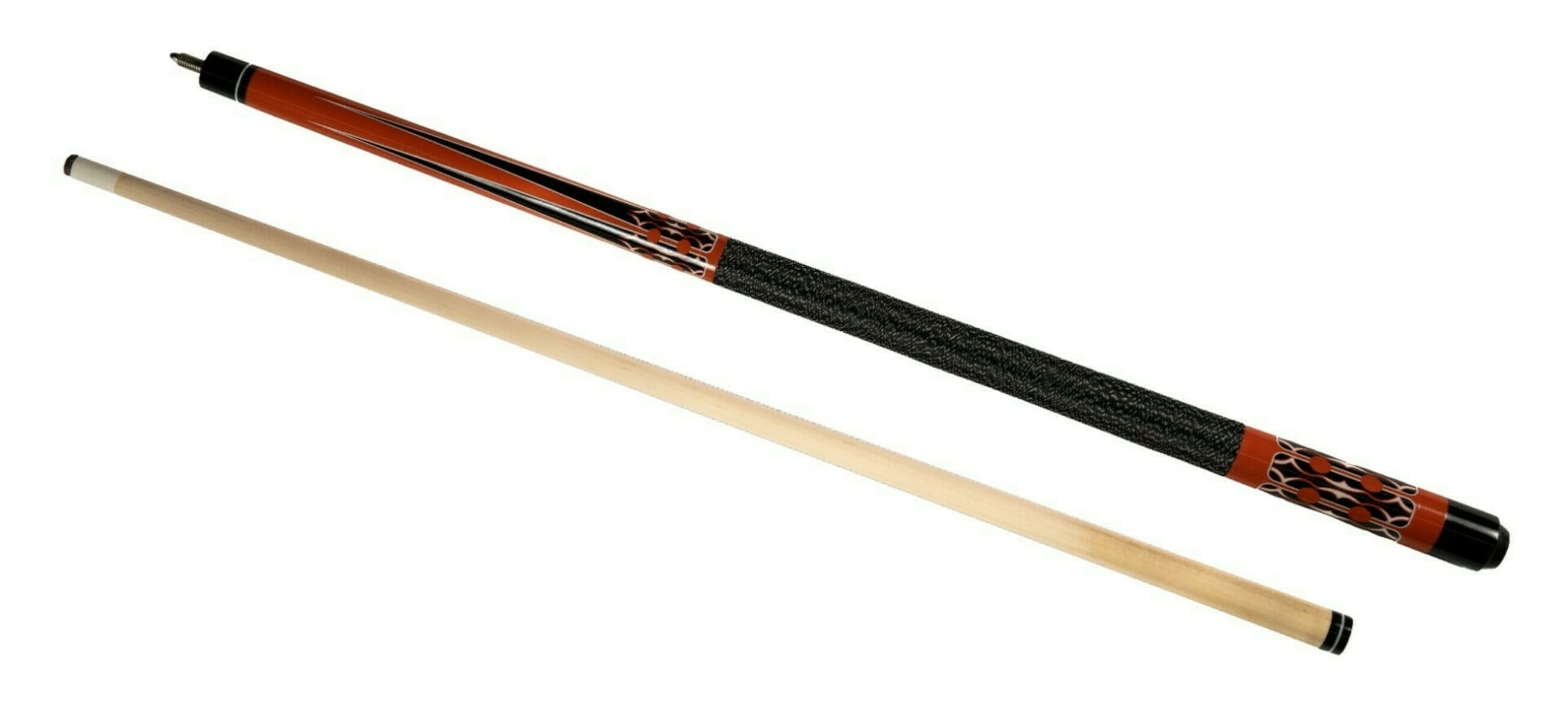 Pegasi Classic Billard Queue - Billiard köe 147cm - Zweiteilig - Billard Kö - Billard cue - Snooker Queue - Biliard Köhl - Billard Que - Pool Queue - 13 mm Klebespitze - Gute Qualität - Weiß/Gelb