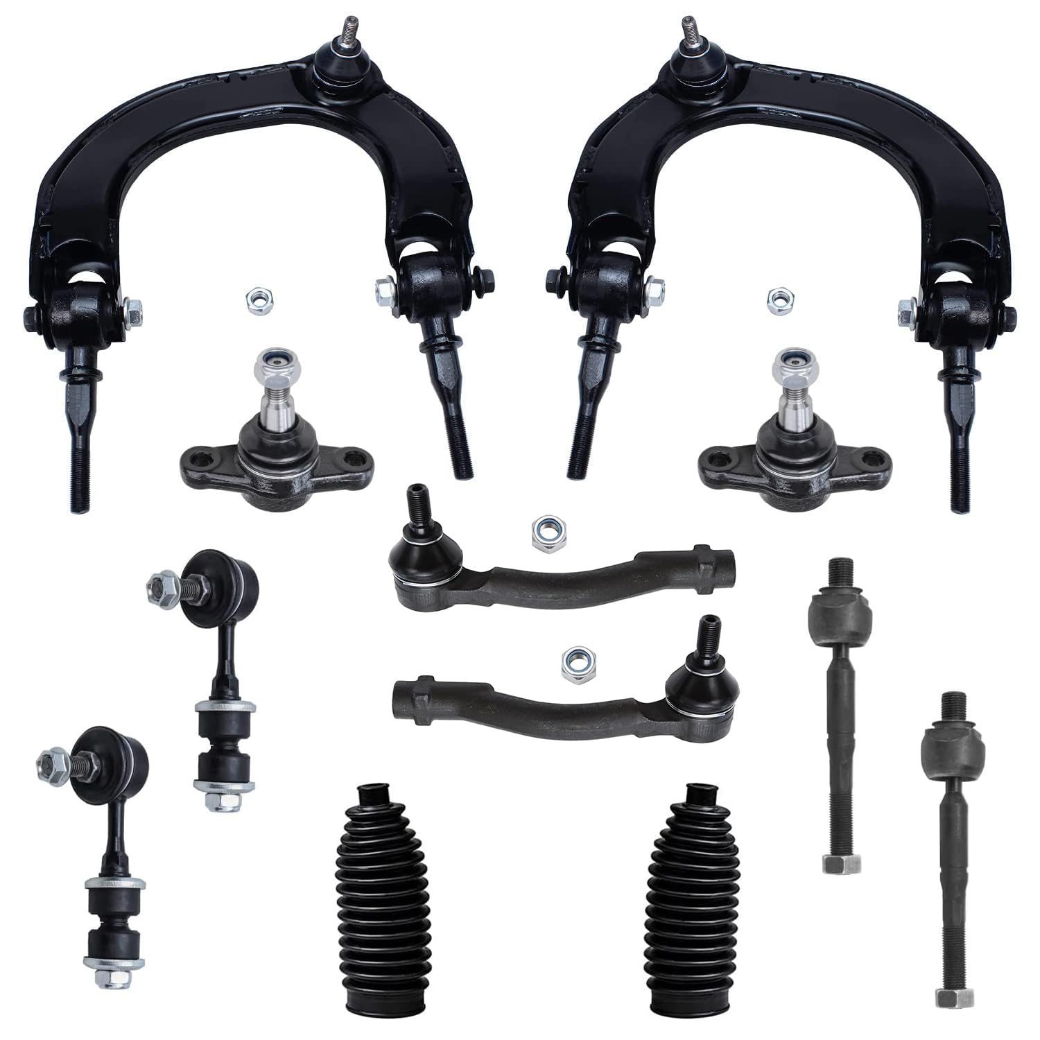 Detroit Axle - 12pc Front End Suspension Kit for Jeep 2005-2010