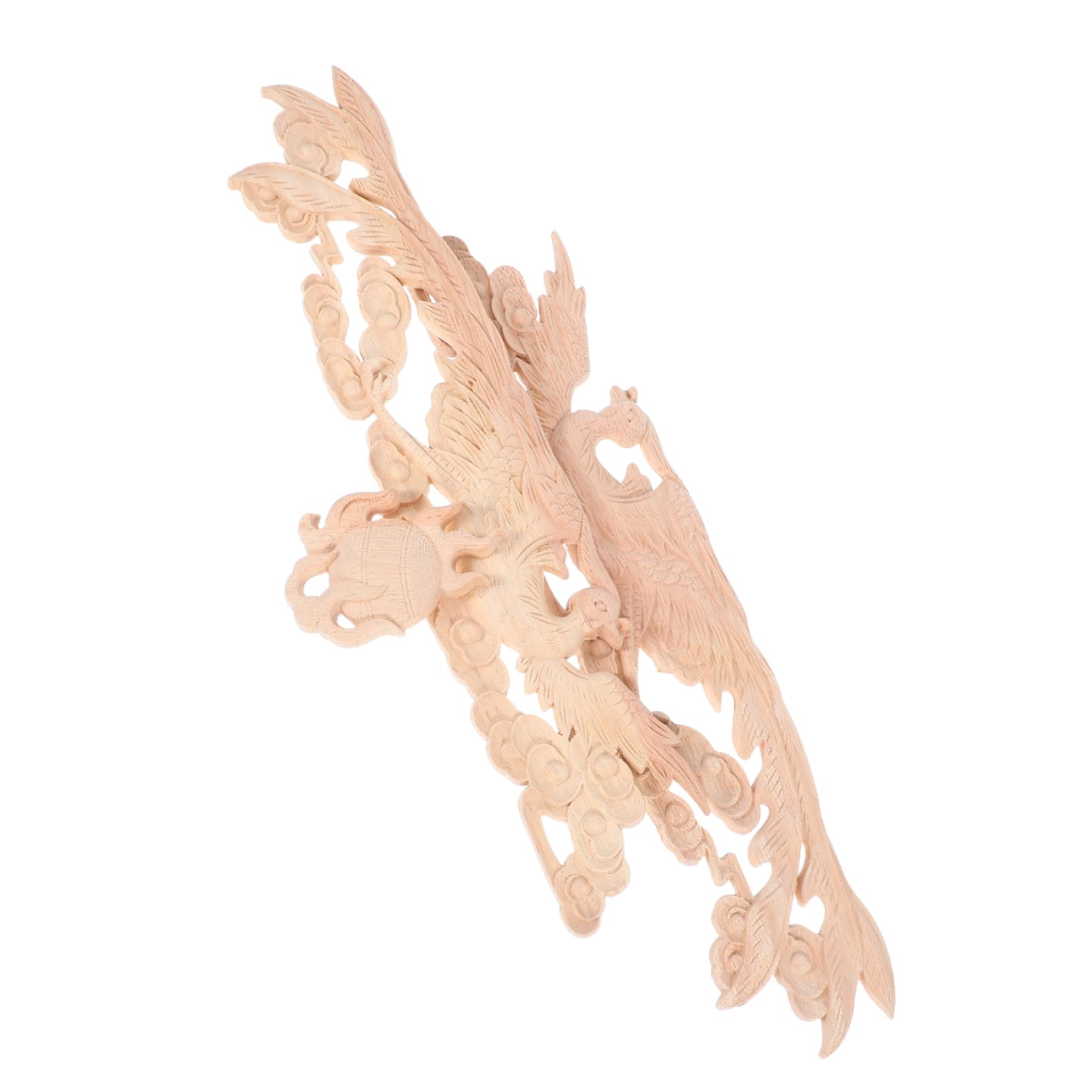 Cabilock 2pcs Corner Carved Wood Onlays for Furniture and Cabinet Decor Elegant DIY Wall and Cupboard Accents Oriental Craftsmanship