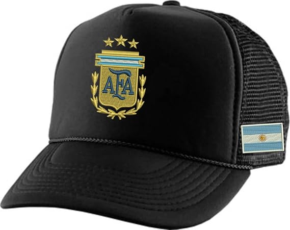 Argentina Soccer Hat Embroidered Trucker Federacion Argentina De Futbol Cap