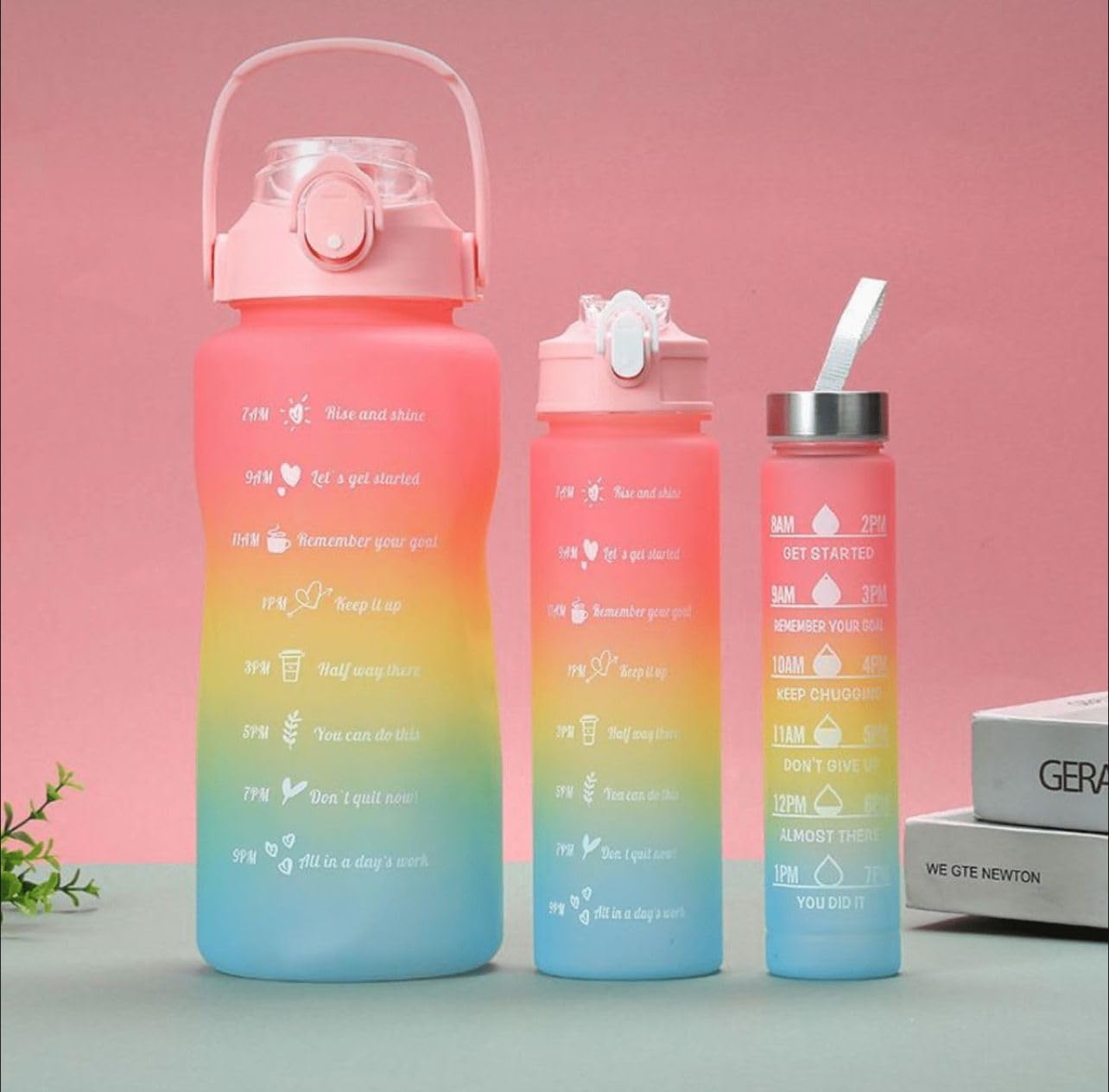 Borraccia Estiva In Plastica Piatta 450ml - Portatile, Senza BPA, Con Tracolla Regolabile Per Sport E Viaggi