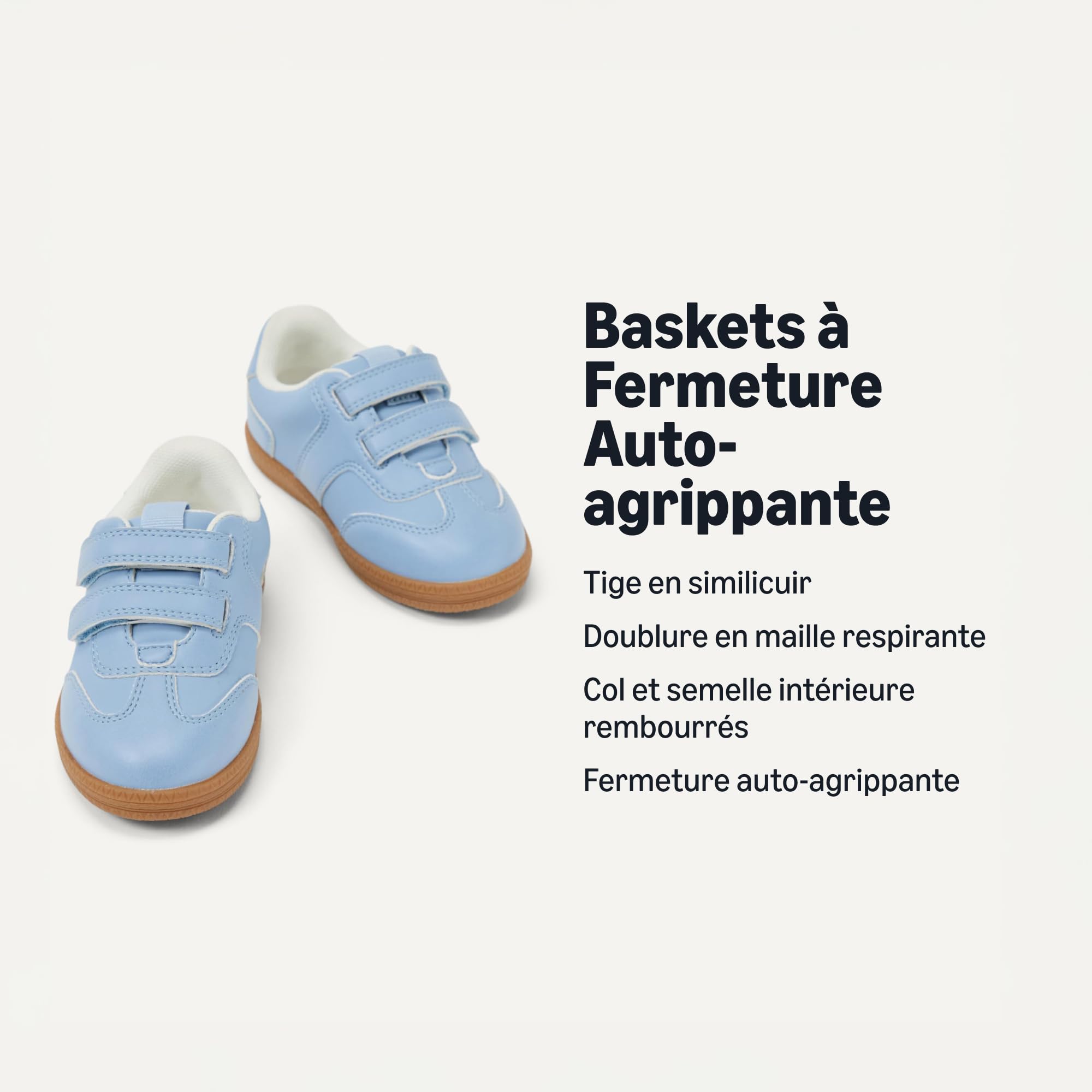 Amazon Essentials x Sofia Grainge Baskets à Fermeture Auto-agrippante et Semelle en Caoutchouc Mixte enfant