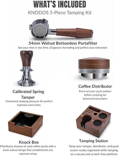 Miniatura 3 de Kit de accesorios Breville de 2.126 in para expreso, portafiltro sin fondo, distribuidor, caja de golpes y estación de tamp  Accesorios de café para