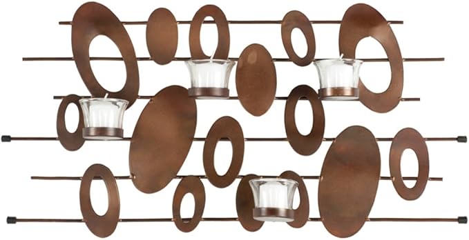 Safavieh Wall Art Collection Art Deco Ovals Candle Holder Wall Sconce