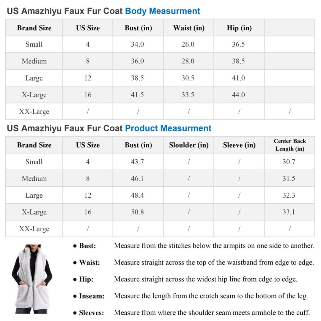 Amazhiyu Gilet invernale da donna in pelliccia sintetica senza maniche colletto alla coreana tasche cappotto con zip, Marrone, Small