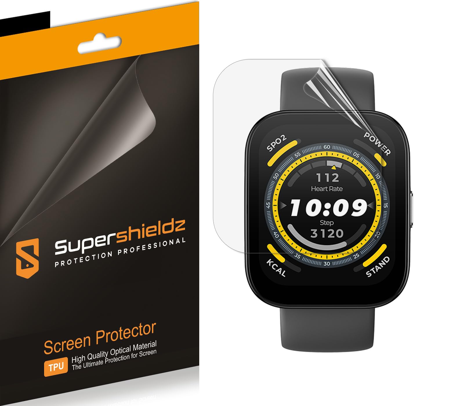 Supershieldz (3 Pack) Designed for Amazfit (Bip 5) Screen Protector, High Definition Clear Shield (TPU)