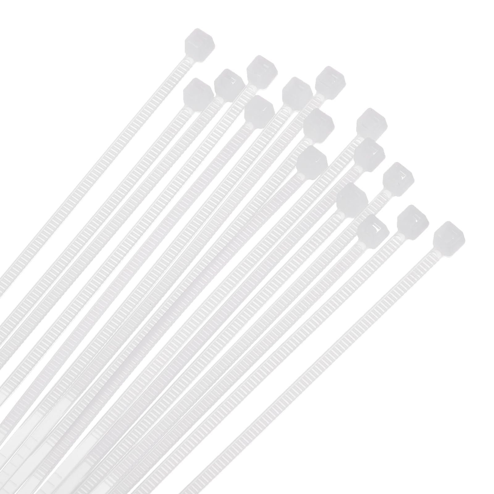 Unifizz 100PCS PCS Cable Zip Ties 150mm x 2.5mm White – Self-Locking Nylon Wire Ties with Tensile Strength for Indoor and Outdoor