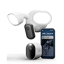Arlo Floodlight 2K HDR, fino a 2000 lumen, 1 telecamera Pro 6 Telecamera WiFi Esterno Senza Fili, 2K HDR, Sensore Di Movimento, Visione Notturna Colori, Prova Inclusa Secure, 1 Telecamera