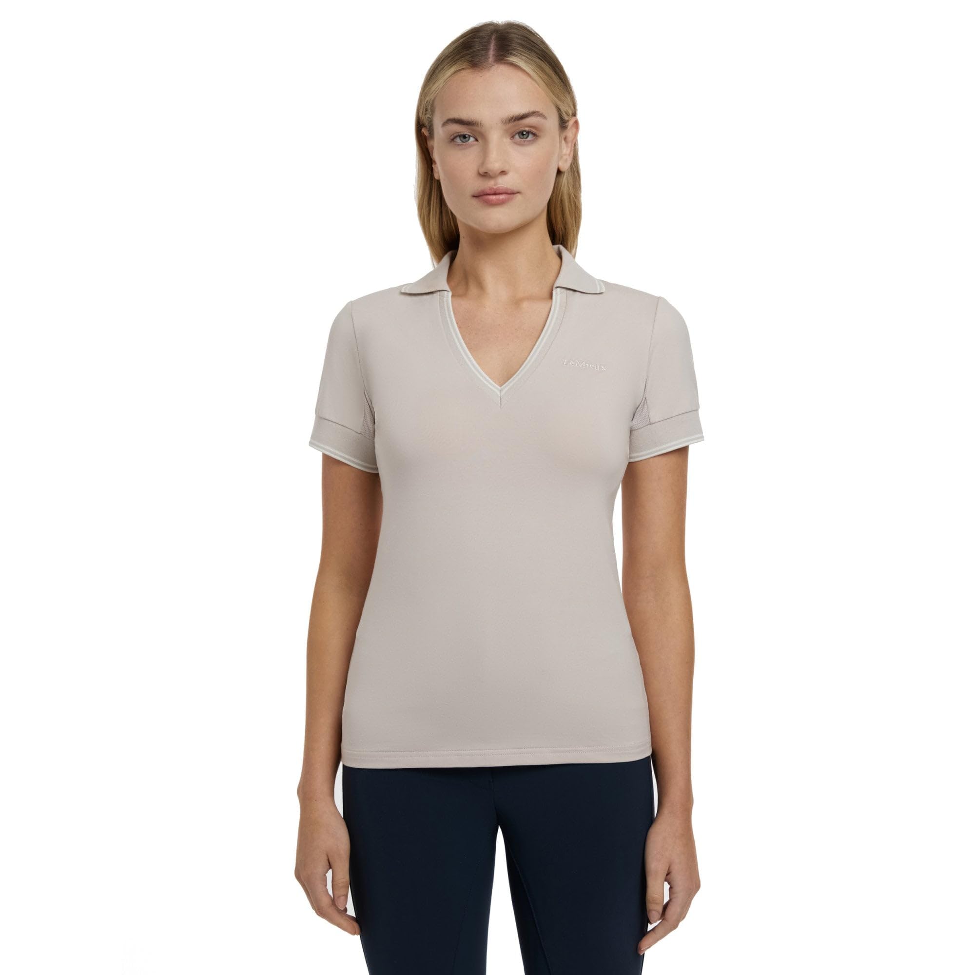 Lemieux Women's Beige Riding Polo Shirt Serena