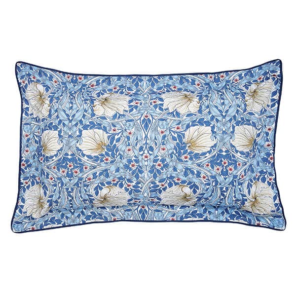 Morris & Co PIMPERNEL PILLOWCASE OXFORD WOAD, Blue, 74 x 48 cm (Pack of 1)