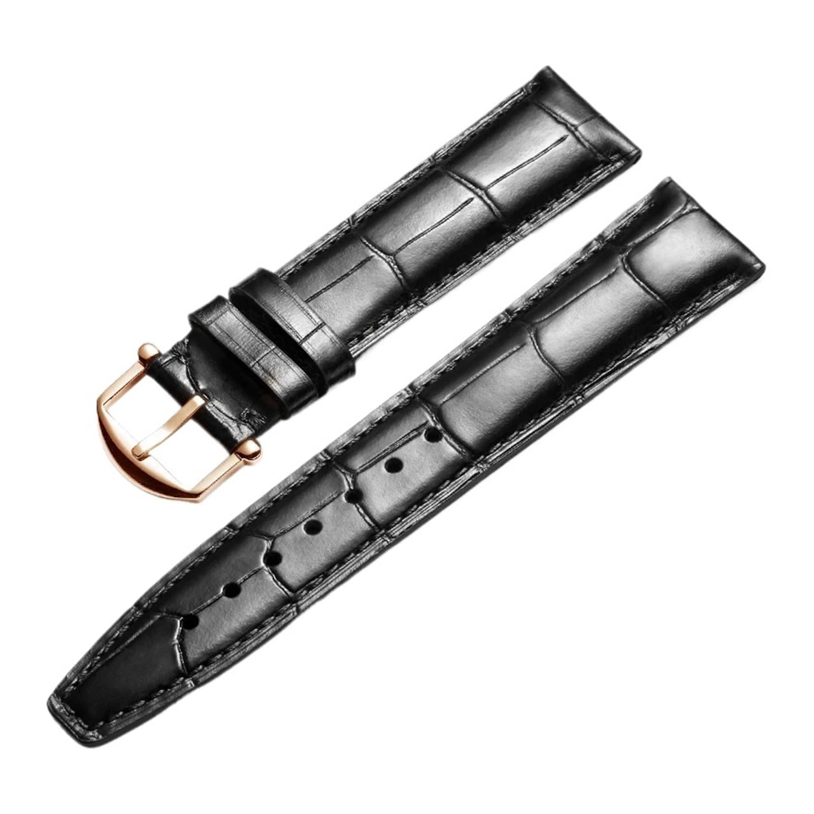 FYYFS pasek do zegarka ze skóry bydlęcej, zamiennik paska 20 mm, 21 mm, 22 mm, klamra ze stali nierdzewnej 316L, pasek z prawdziwej skóry
