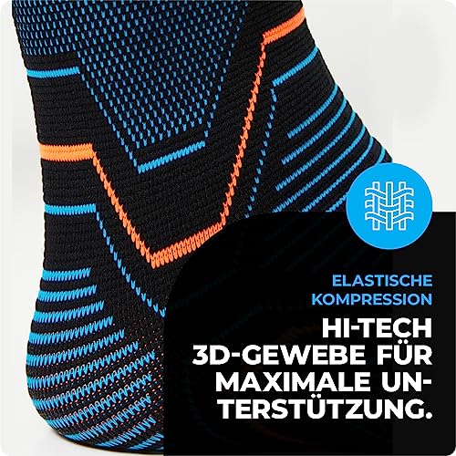 VITTO Sprunggelenkbandage, Fußbandage bei Bandschäden, Schwachen Gelenken, Verstauchtem Gelenks und Arthritis (Hulle, S)