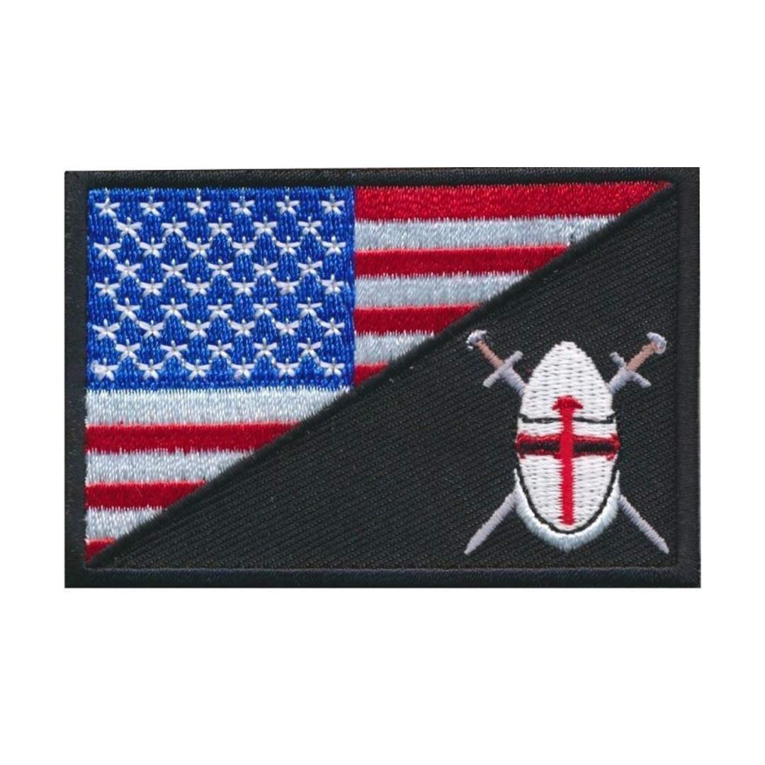 ShowPlus Navy Seals Patch Tactical Patch Uniform Military Embroidered Applique (US Crusader)