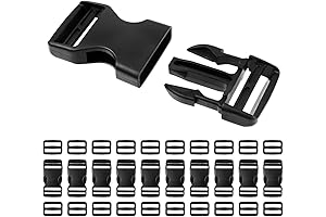 10-Piece Essential Buckle Set to Effortlessly Secure 1 Inch Straps