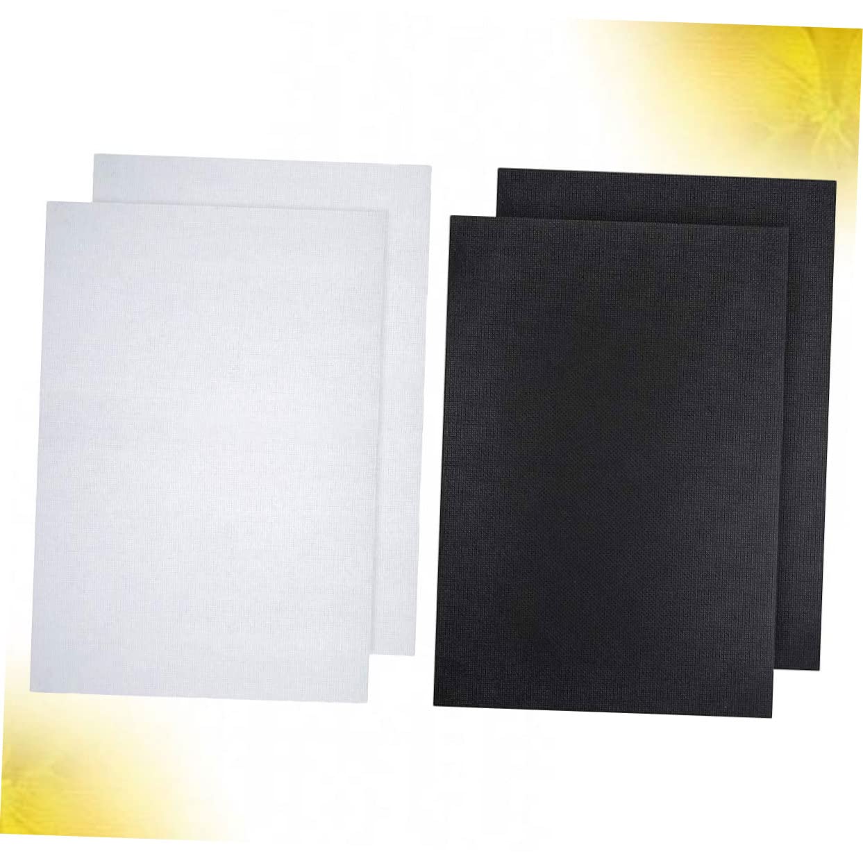 ULDIGI DIY Handmade Needlework Cloth Set 4pcs Cross-Stitch Fabrics 2pcs 30x45cm Each Safe for Home Dec