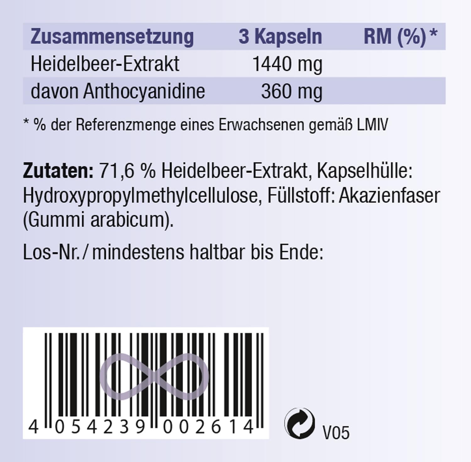 KOPP Vital® Wilde Heidelbeere Kapseln, 60 g, 90 Kapseln, Vegan | Heidelbeerfrucht-Extrakt, Nahrungsergänzungsmittel, Apothekenqualität
