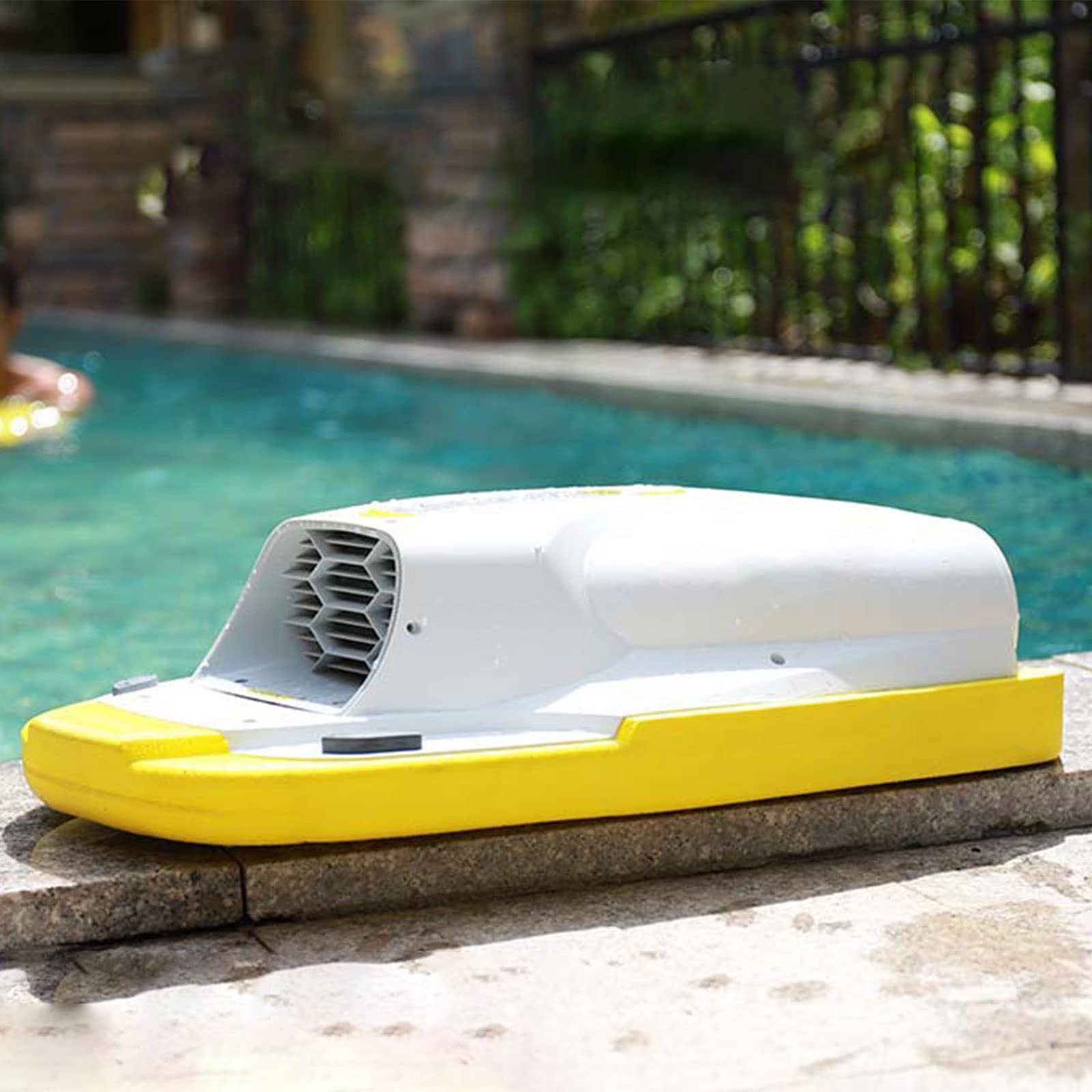 PEIXEN Scooter d'Acqua Portatile, Scooter Elettrico per Immersione Subacquea, Booster di Nuoto con Batteria per Piscina per Sport Acquatici E Immersioni Snorkeling E Avventura Marina Yellow