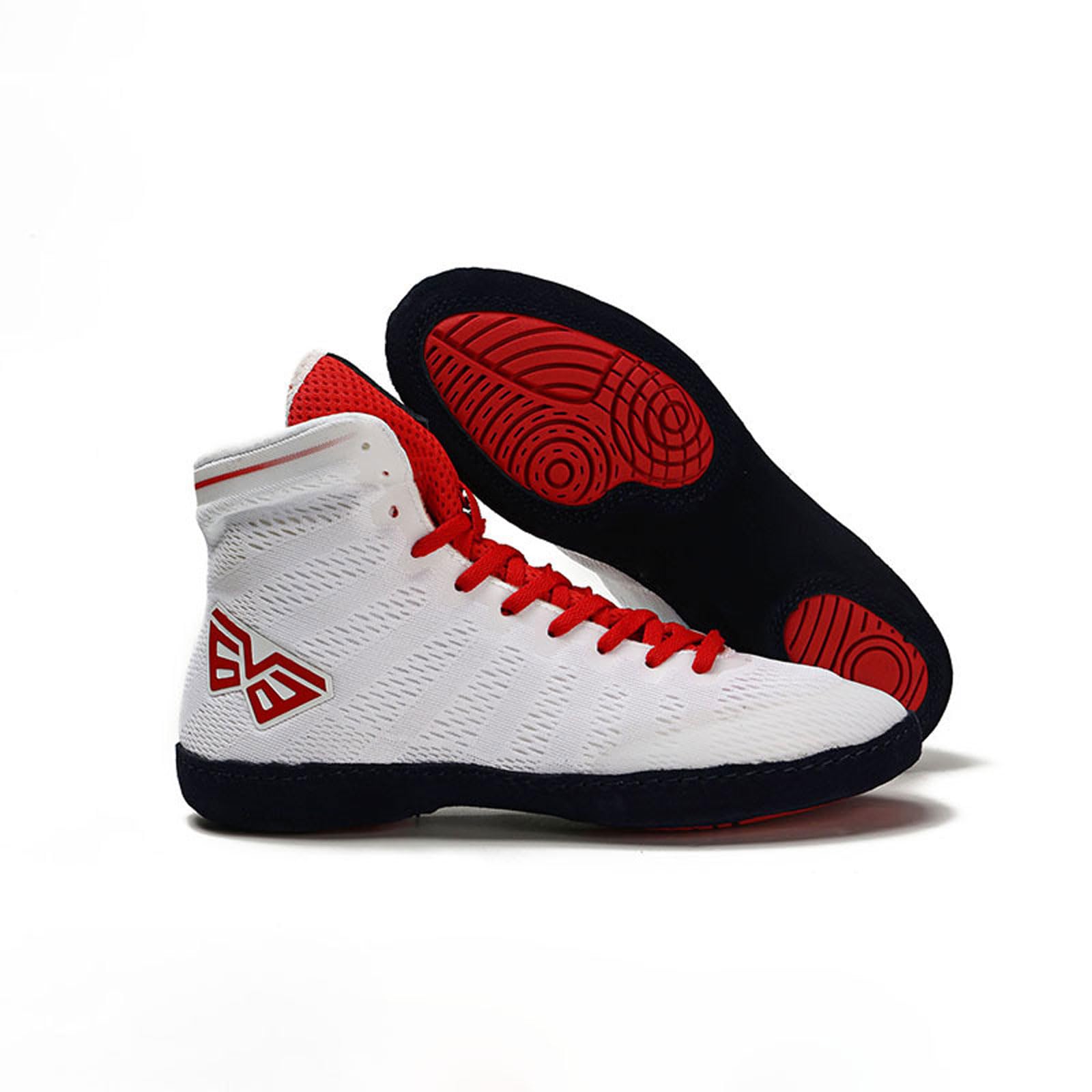 Scarpe da Pugilato,Scarpe da Boxe giovanili,Scarpe da Wrestling,Unisex,Flessibili,durevoli,Traspiranti,Varie Misure,Moda,Antiscivolo,Laced,per Taekwondo,Arti Marziali,Box,Kung Fu,Bambini