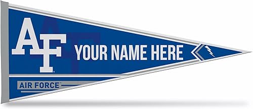 Rico Industries NCAA Air Force Academy Falcons – AF estándar personalizado – Banderín de fieltro suave personalizado de 12 x 30 pulgadas – EZ para