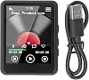 MP3 & Mp4 Player, Bluetooth 5.3, 2.4 Inch Full Touch Screen Music Player, HiFi Stereo Sound Digital Audio Player, Built-in HD Speaker, FM Radio, Recording, E-Book No Memory Card