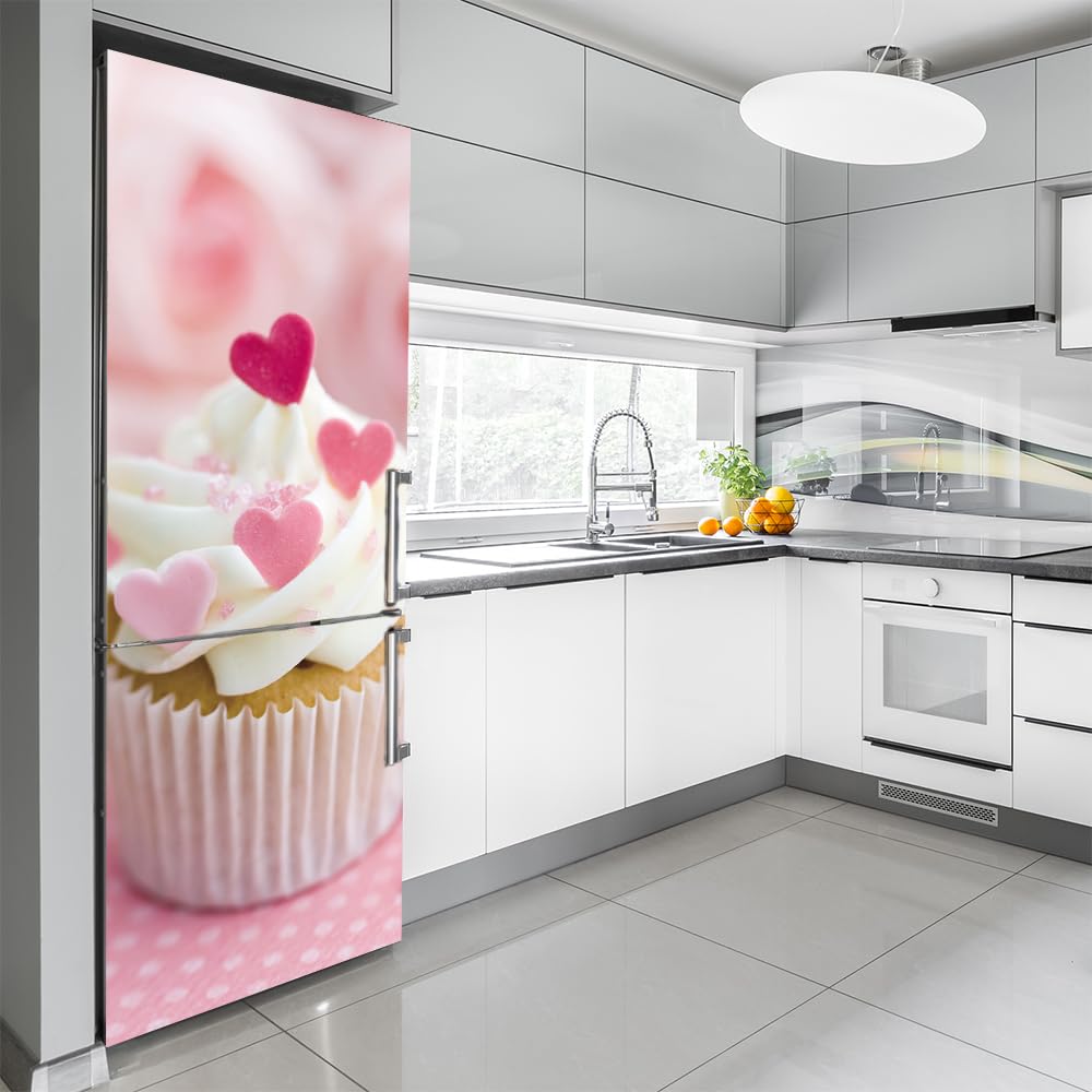 Adesivo Per Frigo Fiore Di Ciliegio - Vinile Decorativo 200x60cm - Sticker Per Elettrodomestici
