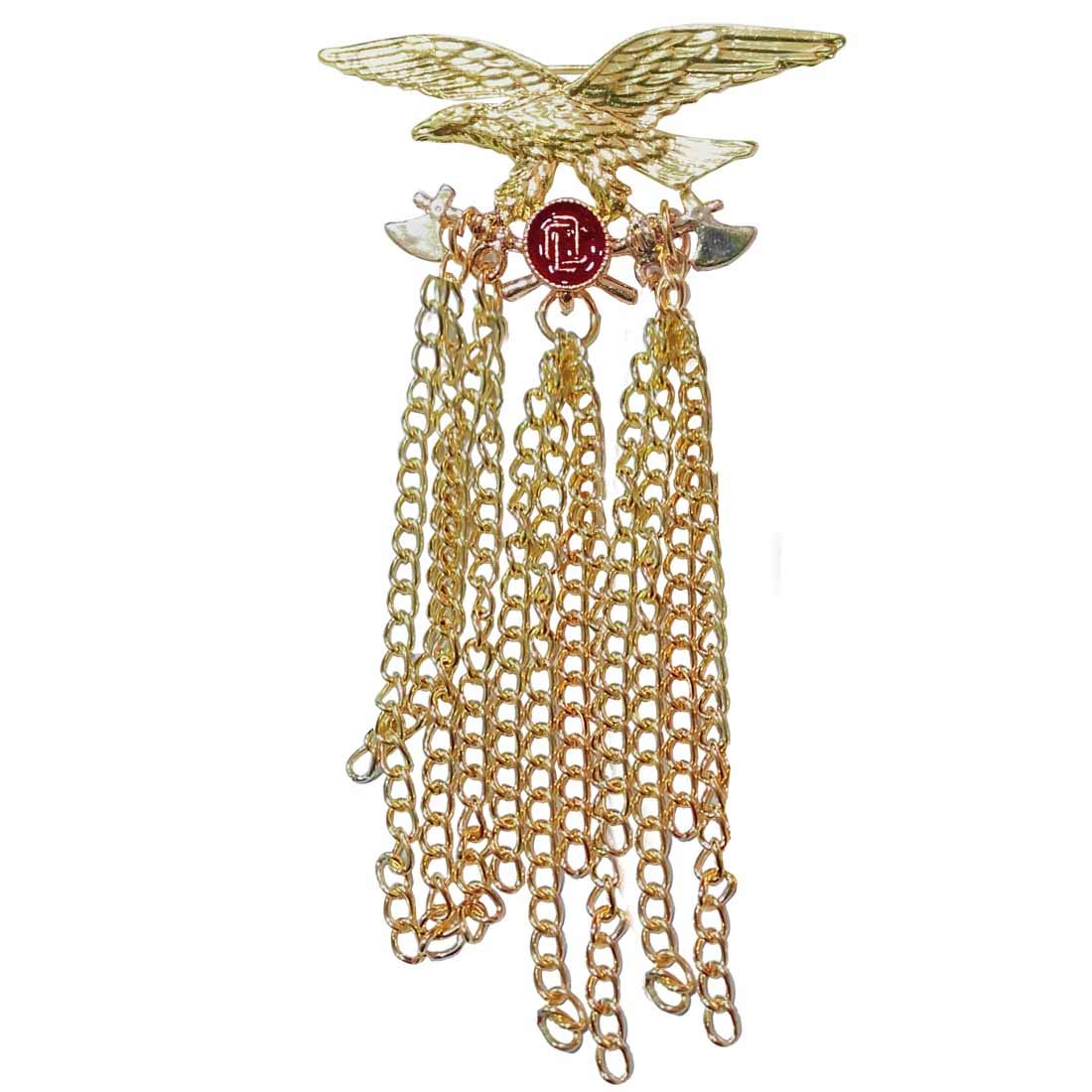 Mens Suit Eagle Wedding Lapel Pin Red Gold Brass Crystal Brooch For Men And Women-image-47