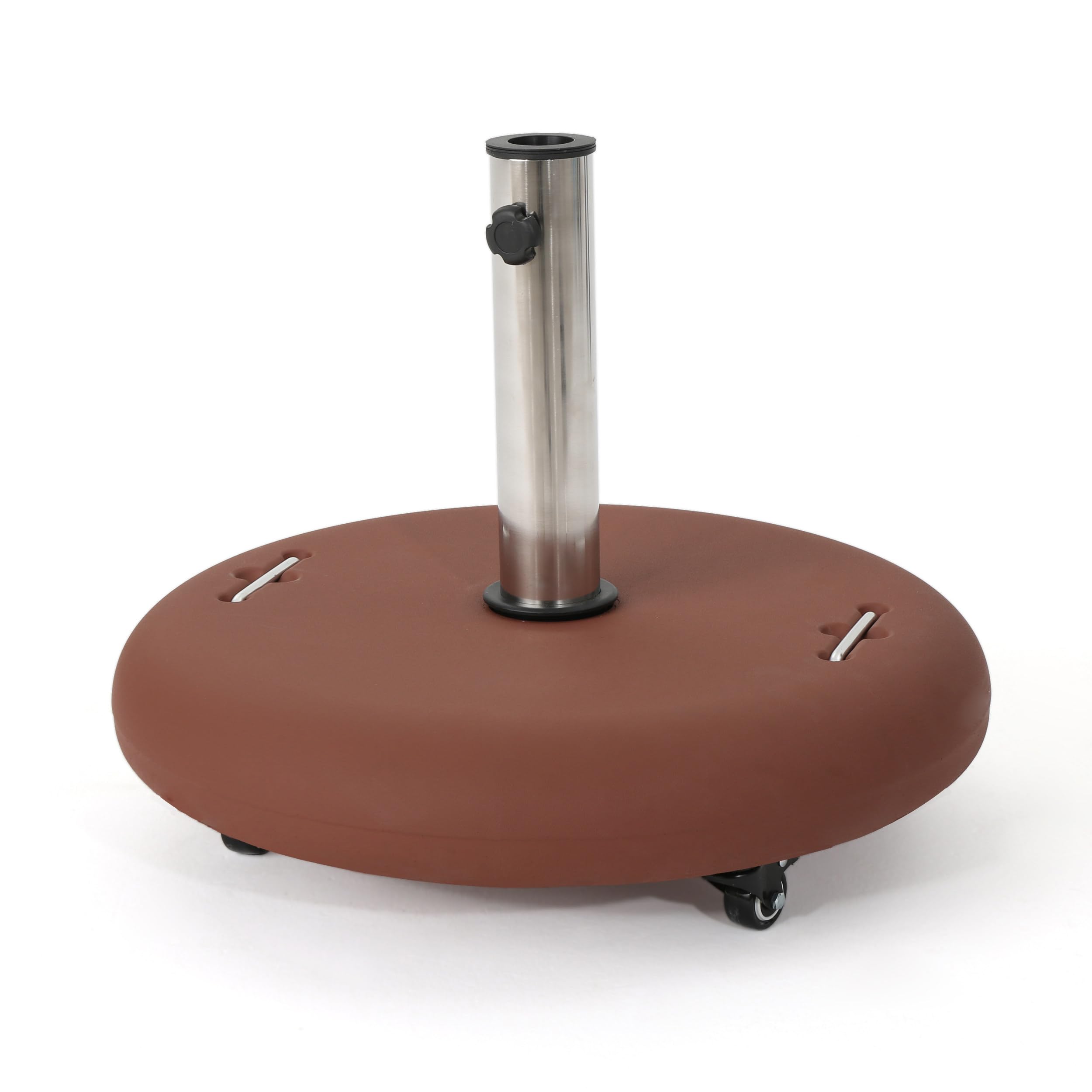 Amazon.com : Christopher Knight Home Hayward Outdoor Concrete Circular 80lb Umbrella Base with Steel Umbrella Holder, Red, 21.65 x 21.65 x 17.00 : Patio, Lawn & Garden