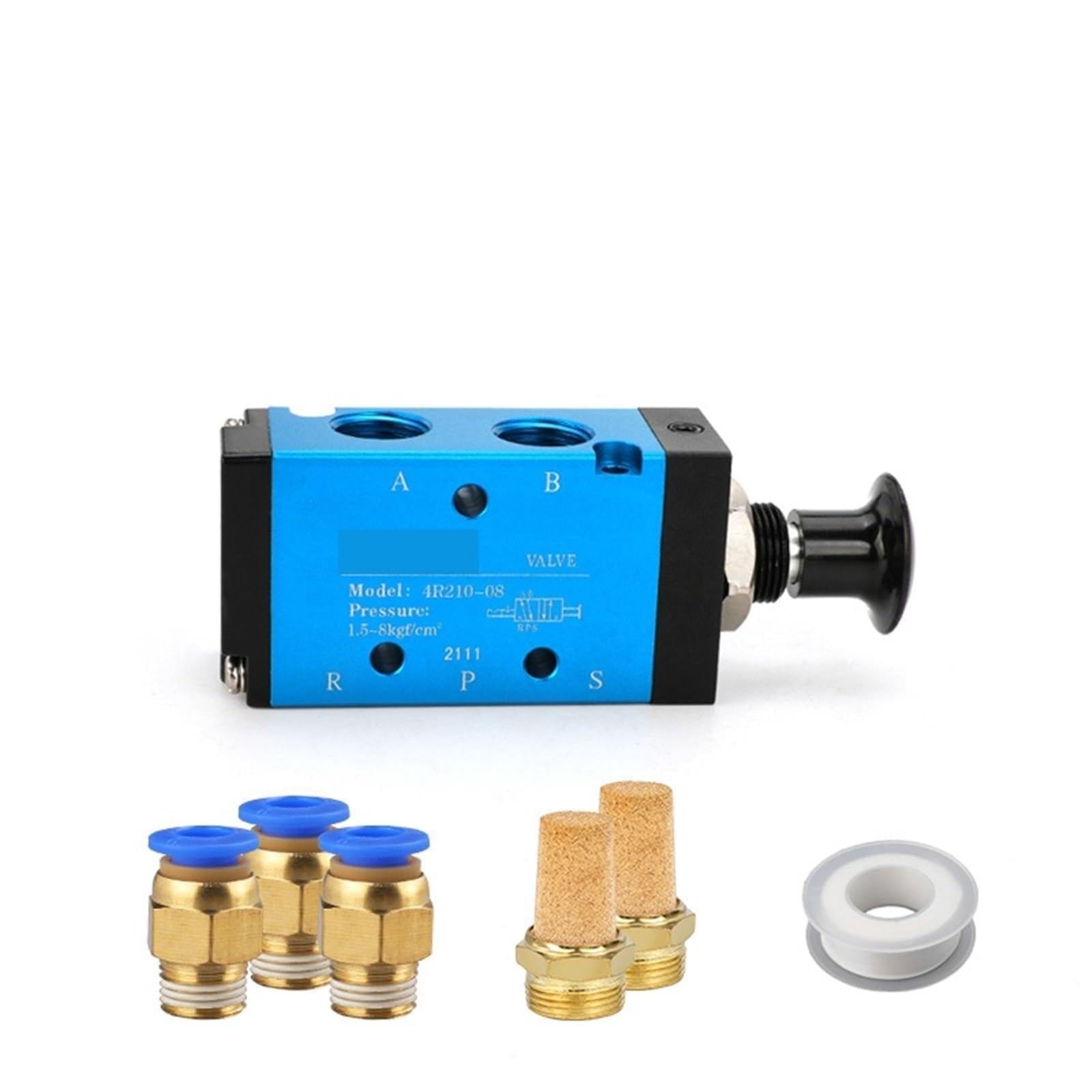 Vannes de commande manuelles 3R210-08 bistables à levier pneumatique 3 ports