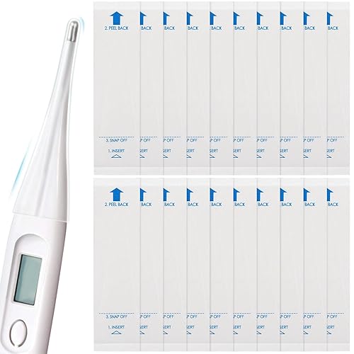 Miniatura 2 de HEALLILY 100 unids seguro digital desechable universal cubierta electrónica para lectura precisa sanitaria oral de la axila recta de las axilas